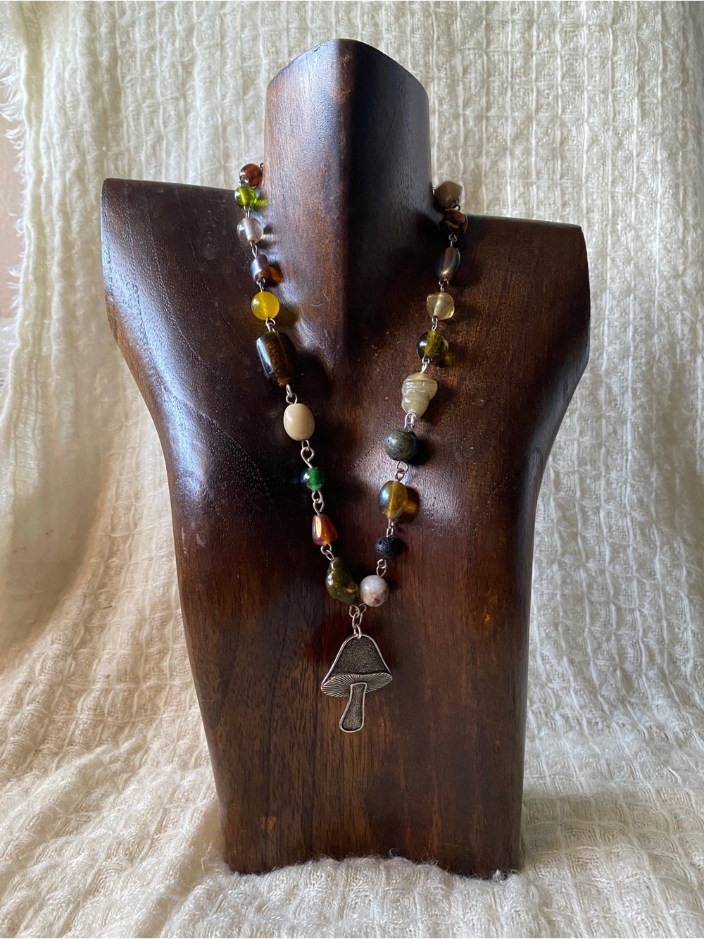 The EcoJeweler Handmade Mushroom Necklace